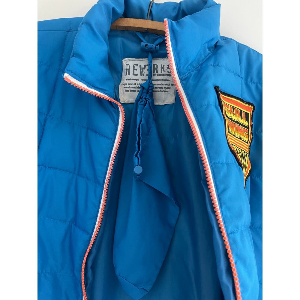 Retro‎ Youth Puffer Jacket W/Vintage Gullwing Army Patch Size 8 Skateboarding - Picture 6 of 11
